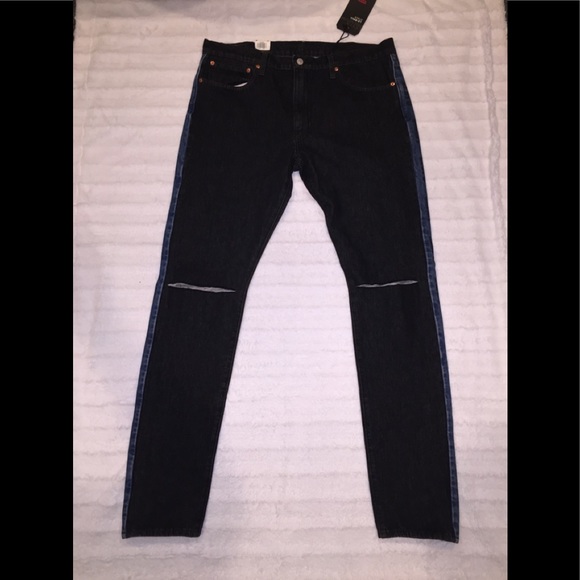 levis logo stripe jeans